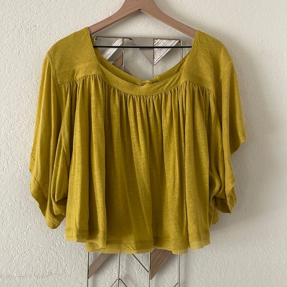 Free People sun setter linen blend top - Picture 5 of 13